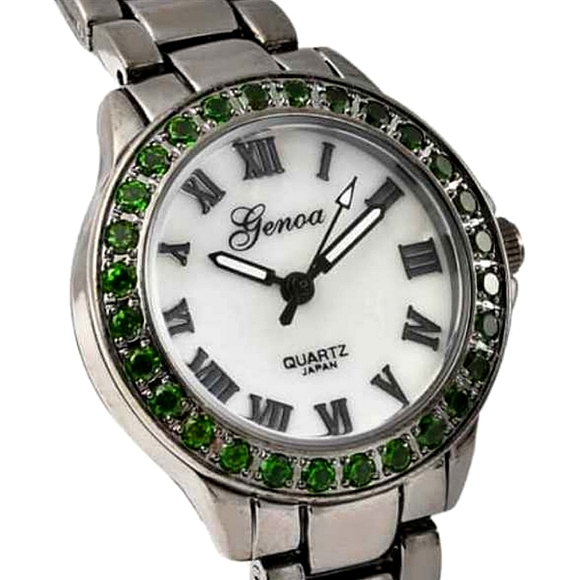 GENOA Chrome Diopside Miyota Japanese Movement Watch - Picture 3 of 7